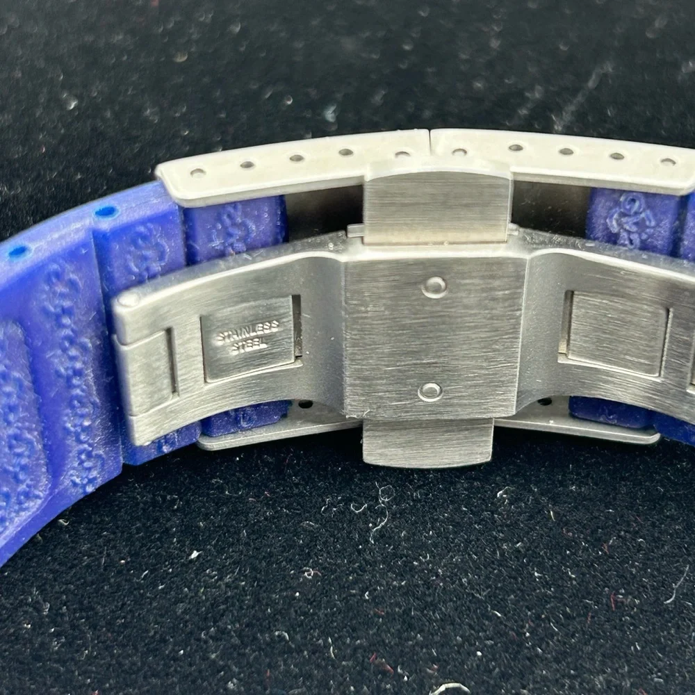 GV2 by Gevril 4042R3 Powerball Limited Edition Big Date Blue Band Men's Watch #9